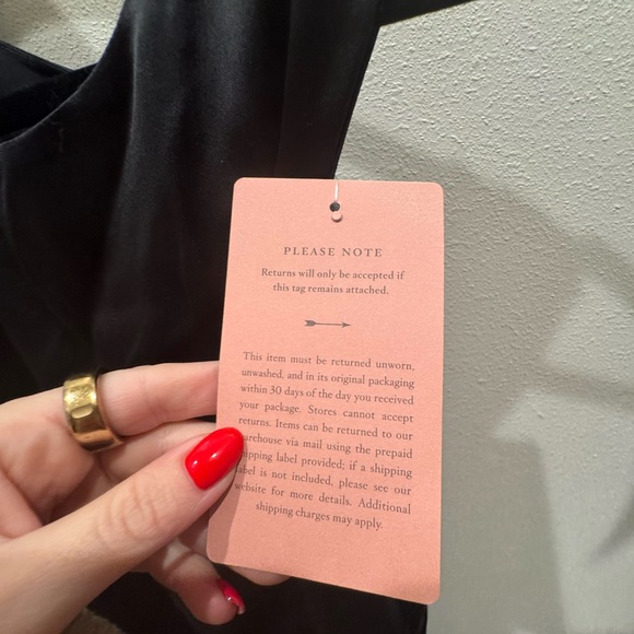 Anthropologie BHLDN Emma High Neck Satin Maxi Gown- NWT- M - Picture 7 of 7